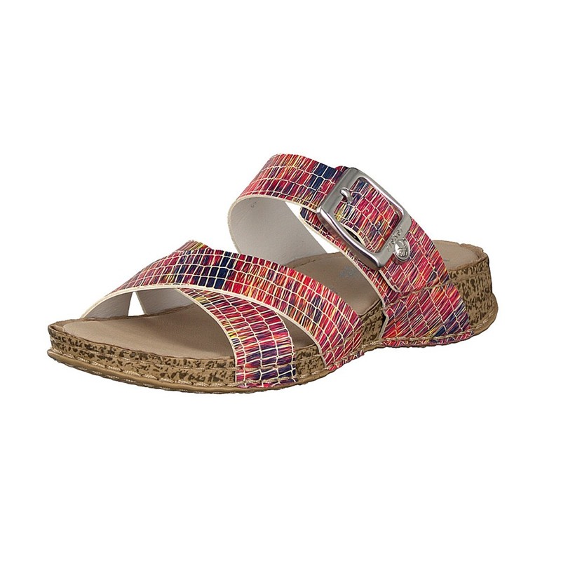 Pantufas Rieker 61198-90 Para Mulher - Multicoloridas